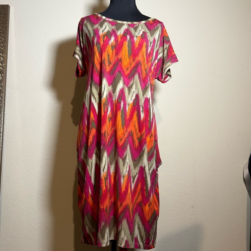 Michael Kors Multi-color Chevron Pattern Tie-Dres… - image 7